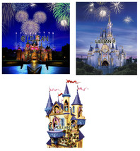 3 Sets Disney Princess Castle Cross Stitch Pattern Patterns - £7.95 GBP