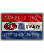 San Francisco City of Champions Flag 90x150cm 3x5ft Fans Best Banner - €13,07 EUR