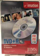New Imation DVD-R 10 Pack 4 Hour 4.7GB DVD Recordable Discs - £7.49 GBP