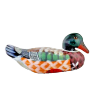 Small Carved Wooden Duck - $15.84