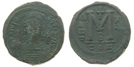 540 Ad Byzantin AE Follis Justinian I An 13 M Constantinople Mint SB-163 - £111.95 GBP