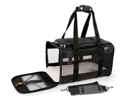 Sherpa Travel Original Deluxe Airline Approved Pet Carrier Size Medium Black - £51.78 GBP