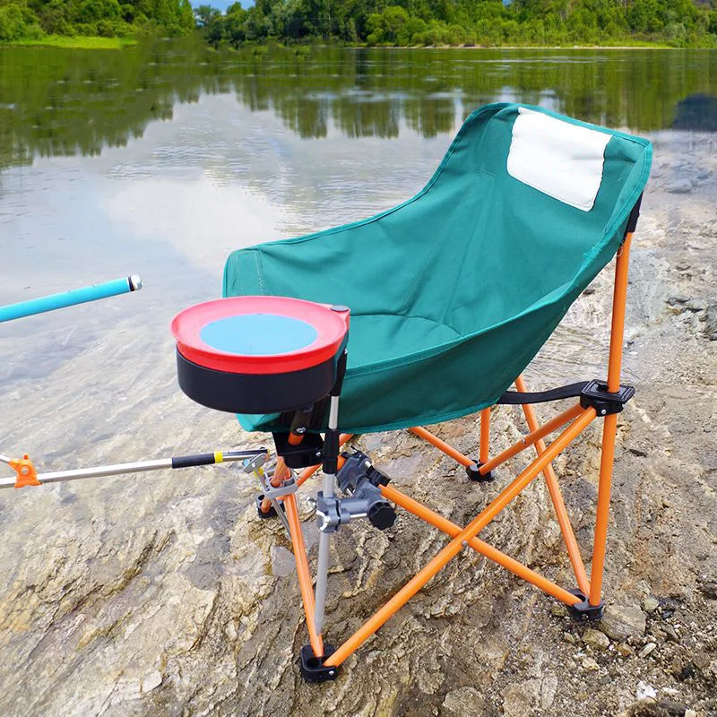 llapsible Camping Stool With Backrest Portable Backpacking Chair Foldable - £43.71 GBP+