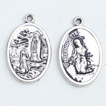 50pcs of 1 Inch Saint Bernadette Our Lady Grotto of Lourdes Medal - $18.68