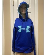Womens Small Under Armour Hoodie Blue Hood Pullover - $20.44 CAD