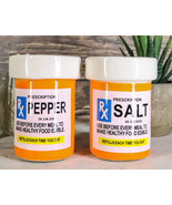 Ebros Rx Pharmacy Prescription Bottles Magnetic Salt And Pepper Shakers Set - £13.96 GBP