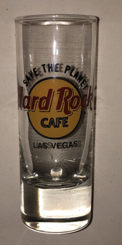 Hard Rock Cafe “Save The Planet” Las Vegas Souvenir Tall Shot Glass - $5.78