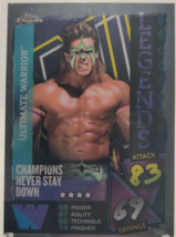 2021 WWE Legend The Ultimate Warrior Chrome Topps Slam Attax Live Card#143 Buy . - £3.04 GBP