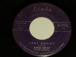 Gene Gray Stingerays Surf Bunny Surfer&#39;s Mood 45 Rpm Record Linda Label - £31.41 GBP