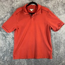 Carbon 2 Cobalt Polo Shirt Mens Medium Red Textured 5% Spandex Casual Be... - £12.71 GBP