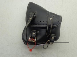Harley Davidson Softail La Rosa White Stitched Leather Left Swingarm Saddlebag - $69.95