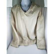 Golf Jacket Mens IZOD XTREME FUNCTION Beige Green Pullover 100% Polyeste... - $11.10