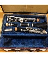 Vtg Selmer Bundy Resonite Clarinet Hard Case Missing Parts Wooden Case - $1,084.49 MXN