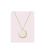 Kate Spade Demi Fine Rose Gold Plated Vermeil Round Line Engravable ID N... - £76.91 GBP