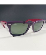 Ray Ban RB 2151 966 Wayfarer Square Violet/Red Sunglasses Italy - $86.99
