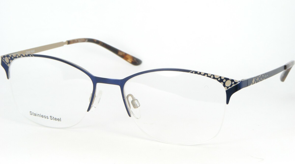 Vistan Modèle 2444 3 Bleu/Beige Lunettes Acier Inoxydable 53-17-135mm - $66.18