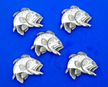 Leaping Largemouth Bass Conchos / Concho  1 1/2&quot; x 1 1/4&quot; 5 Count - $9.99