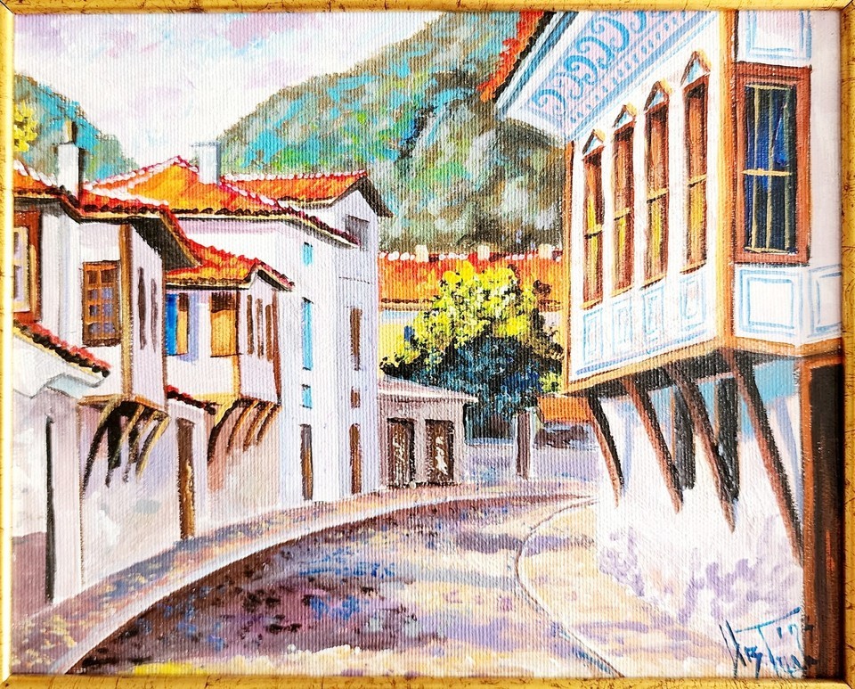 2022 Original Oil Painting Karlovo Bulgaria Ivan Todorov Signed Framed Art DWYY - $149.99