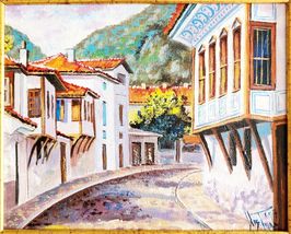 2022 Original Oil Painting Karlovo Bulgaria Ivan Todorov Signed Framed Art DWYY - $149.99