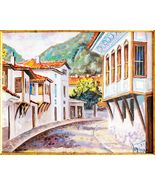 2022 Original Oil Painting Karlovo Bulgaria Ivan Todorov Signed Framed A... - $209.04 CAD