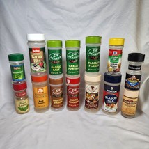 14 Vintage Spice Bottles Empty 5th Season McCormick For Reuse or Arts and Crafts - $12.16