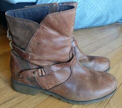 Teva De La Vina Low Bison Brown Ankle Leather Boots Women’s Size 10 - $514.53 MXN