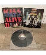 KISS Vinyl LP Lot w/Condition Issues LOVE GUN VG, ALIVE P, DESTROYER (No... - $939.57 MXN