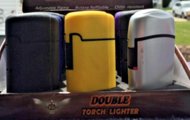 12 Double Turbo Torch Cigarette/ Cigar / Pipe Lighter - £14.22 GBP