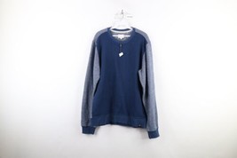 New Adriano Goldschmied Mens XL Wool Blend Color Block Crewneck Sweatshirt Blue - £54.54 GBP