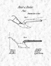 Plow Patent Print - Gunmetal - £6.23 GBP+