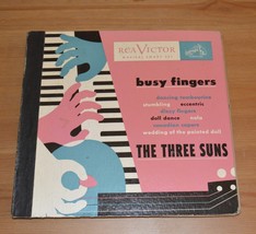 The Three Suns Busy Fingers 78rpm 10&quot; Record Set RCA Victor 1949 - £13.15 GBP
