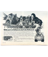 1981 Universal Studios Tour Hollywood Advertisement Vintage Theme Park D... - €17,16 EUR