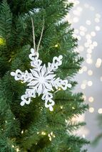 Set of 6 Iron Snowflake Hangers - Christmas Tree Holiday Decorations - $53.99