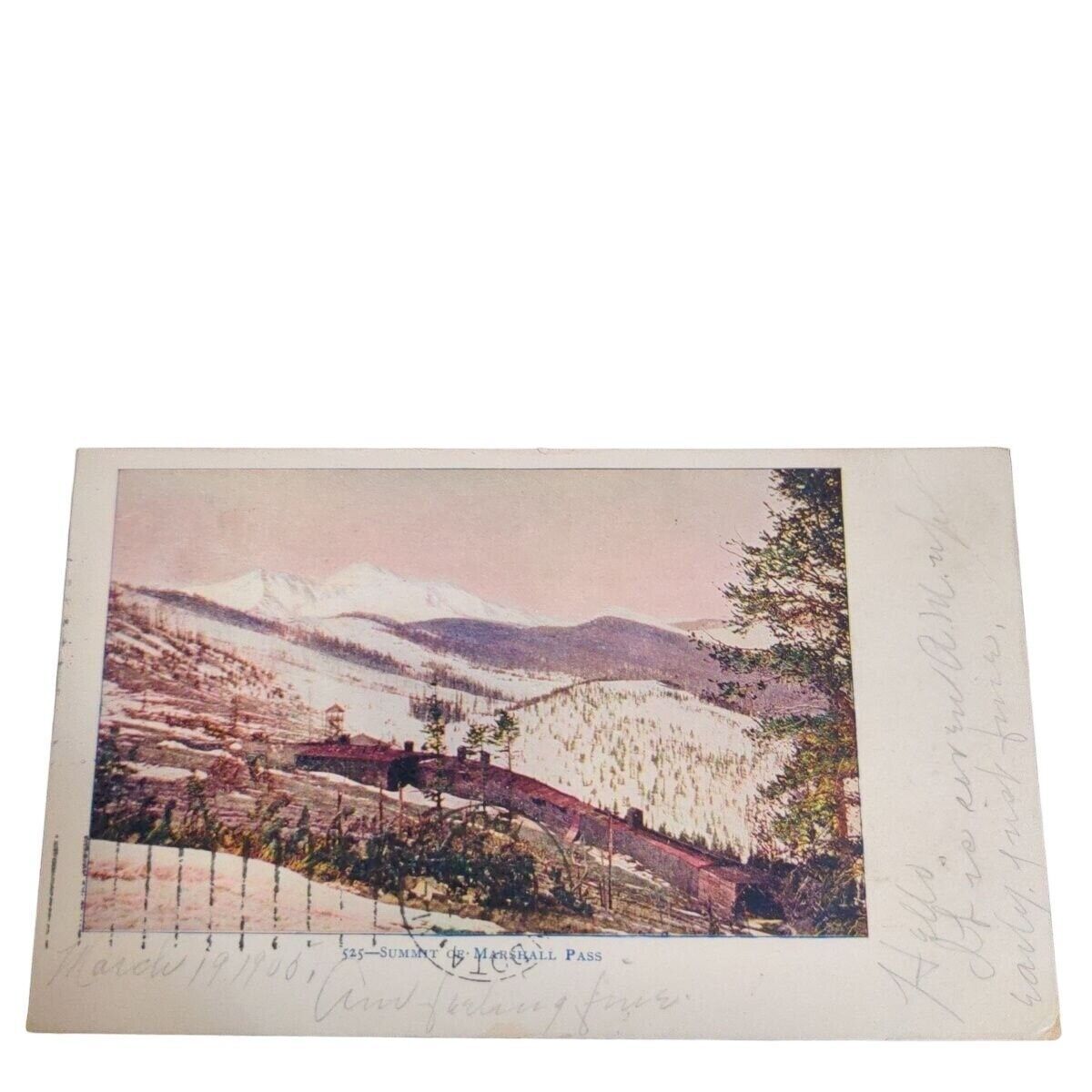 Primary image for Postcard Summit Of Marshall Pass Mountain Pass Colorado Vintage Posted