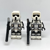 Gift Toys 2 Scout Trooper Star Wars Imperial with Blaster Rifles Minifigure  - $13.99