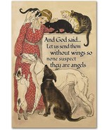 Let Us Send Them Without Wings So None Suspect They Are Angels Poster Pr... - £31.67 GBP