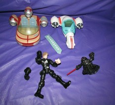 4 Piece Star Wars Action Figure Toys Pod Racers And LFL Darth Vader - £15.45 GBP