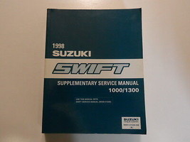 1998 Suzuki Swift 1000 1300 Supplementare Servizio Riparazione Negozio Manuale - $77.95