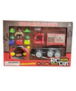 Radio Remote Control Fire Truck Made of Blocks R/C 15 Piece Set, Ages 4+ - $565.47 MXN