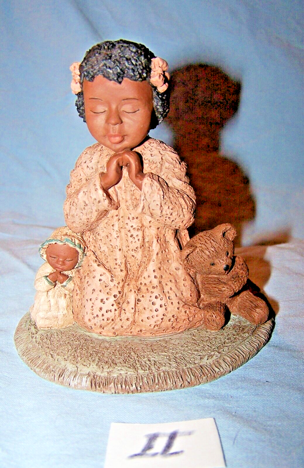 All God's Children Figurine-Faith-Number 5-Martha Holcombe-1992- item-Lot II - $11.75