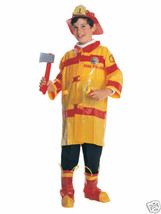 American Heroes Firefighter Fireman Boys Halloween Costume Child Medium 8-10 - £12.60 GBP