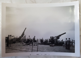 Vintage Photo REESE AIR FORCE BASE Texas Two Howitzers On Range  May 195... - £7.79 GBP