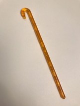 Clear Orange Cane Swizzle Stick Stir Bubbles/Flakes - £2.62 GBP