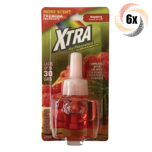 6x Packs Xtra Raspberry Scent Oill Refill Air Freshener Odor Eliminator | .71oz - £14.06 GBP