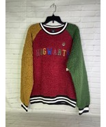 Harry Potter Color Block Hogwarts Collegiate Sherpa Pullover Sweater Wom... - £35.43 GBP