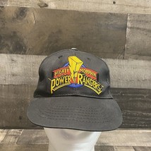 Vintage 1994 Saban Mighty Morphin Power Rangers Snapback Hat Cap Black Kids 4-7x - $21.78
