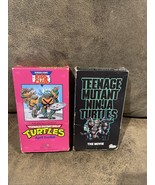 Teenage Mutant Ninja Turtles VHS The Movie &amp; Turtles Cartoon April Fooli... - $336.54 MXN