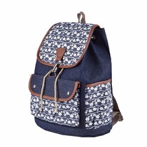 New Retro Small Designer Backpa Bag For Women Korean Style Student Schoo... - £137.01 GBP