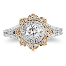 Enchanted Disney Fine Jewry 0.5 Ct Round Diamond Jasmine Engagement Ring - £68.78 GBP