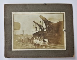 1890 Antique Downington Pa Railroad Prr Train Wreck Photograph Paoli Cranes #3 - £69.95 GBP